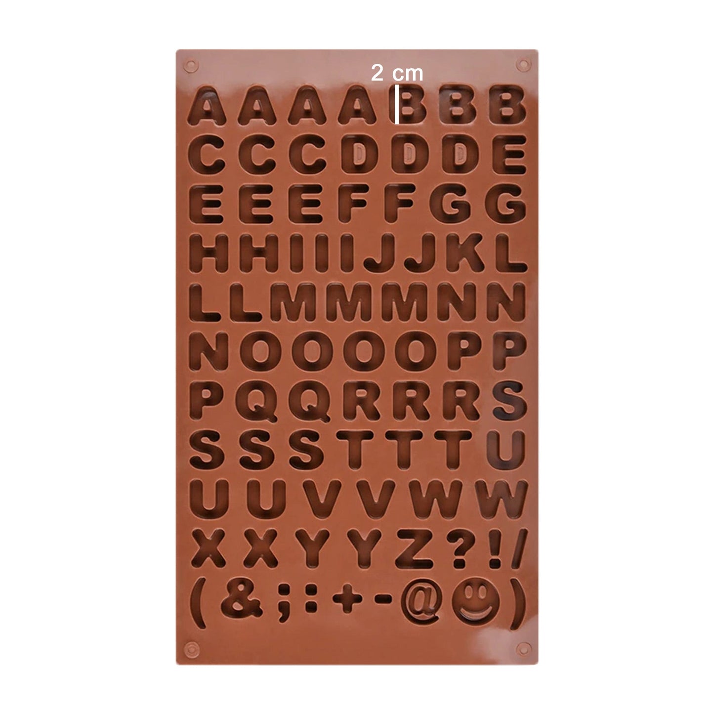 Alphabets, Symbols Silicone Chocolate & Candy Mold 83 Cavity
