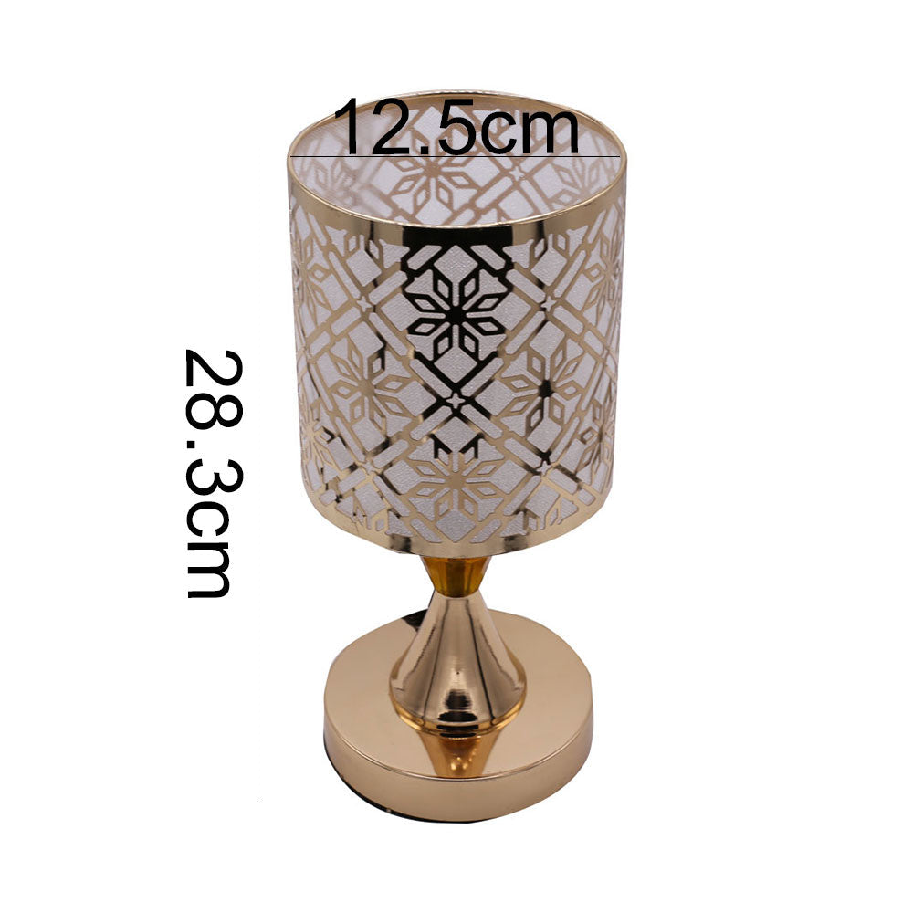 Snowflake Pattern 3 Colors Changing Side Table lamp 12.5cm
