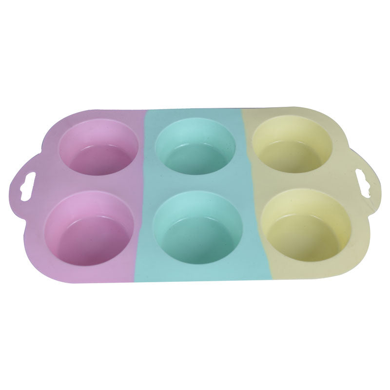 Silicone Muffin Cupcake Baking Tray 6 Cavity