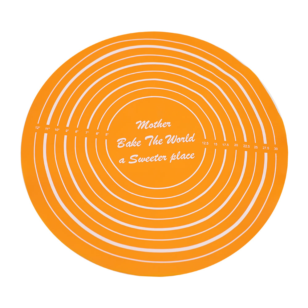 Silicone Baking Mat And Rolling Pin 2pcs Sett