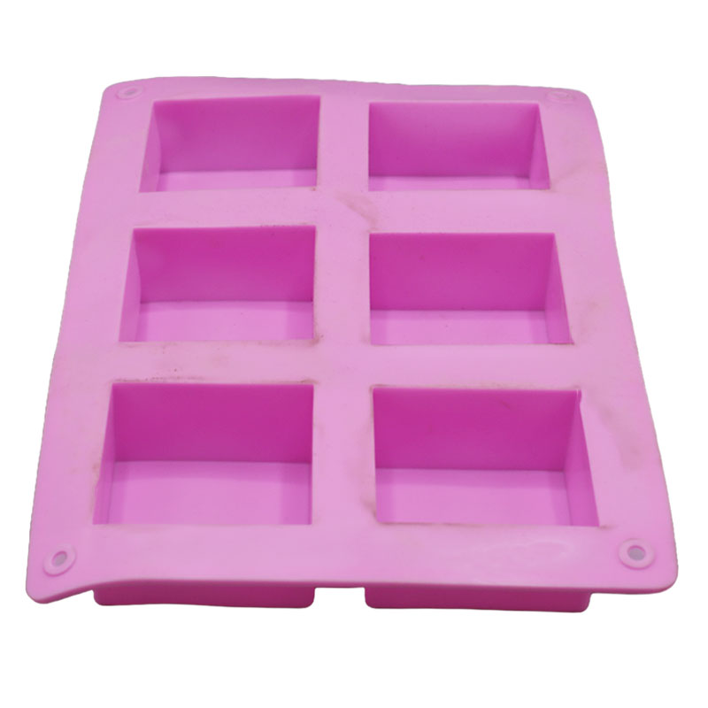 Square Cake Baking Mold 6 cavity