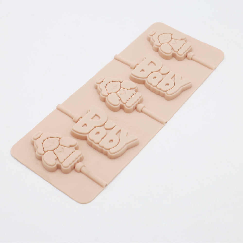 Baby lollipop Silicone Mold 6 Cavity