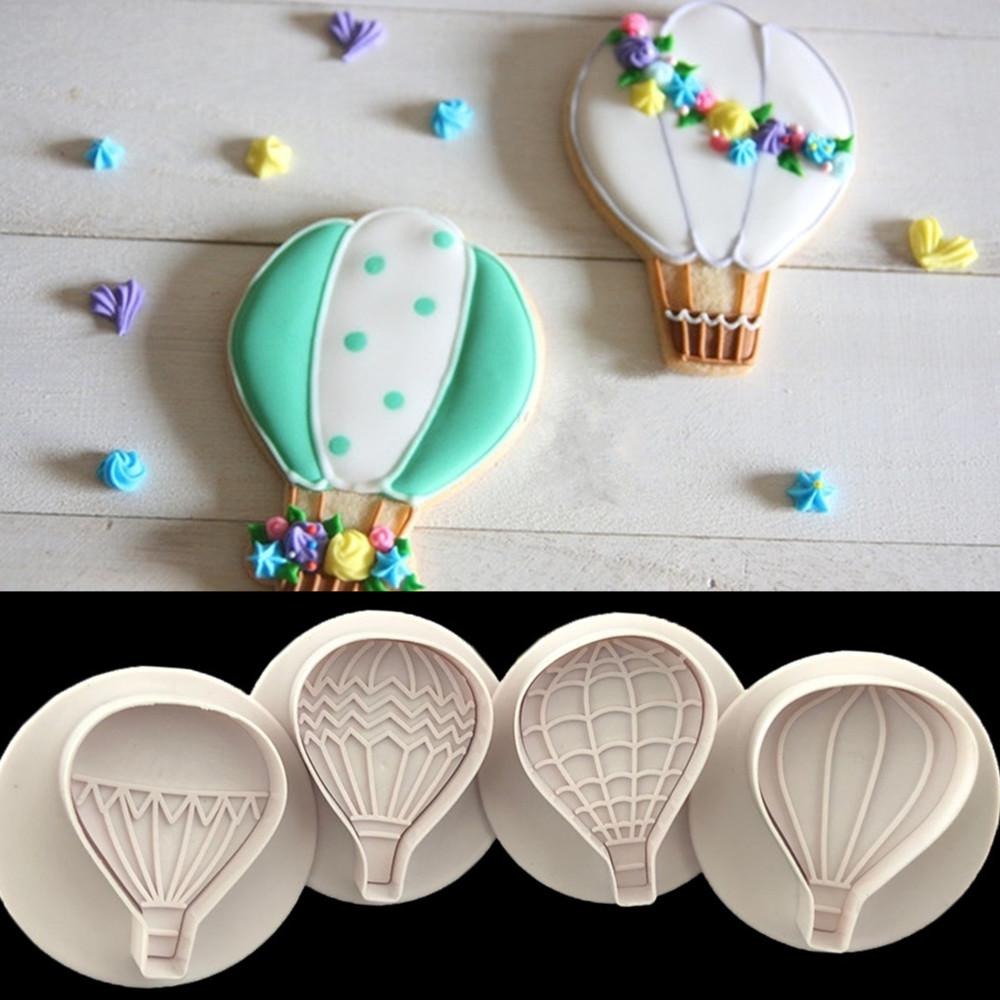 Hot Air Balloon Shaped Plunger 4pcs Set