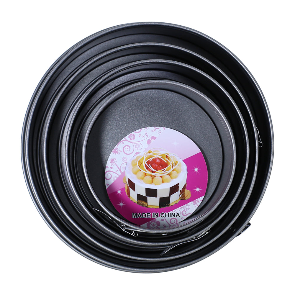Round Springform Shape Non Stick Mold 4Pcs Set
