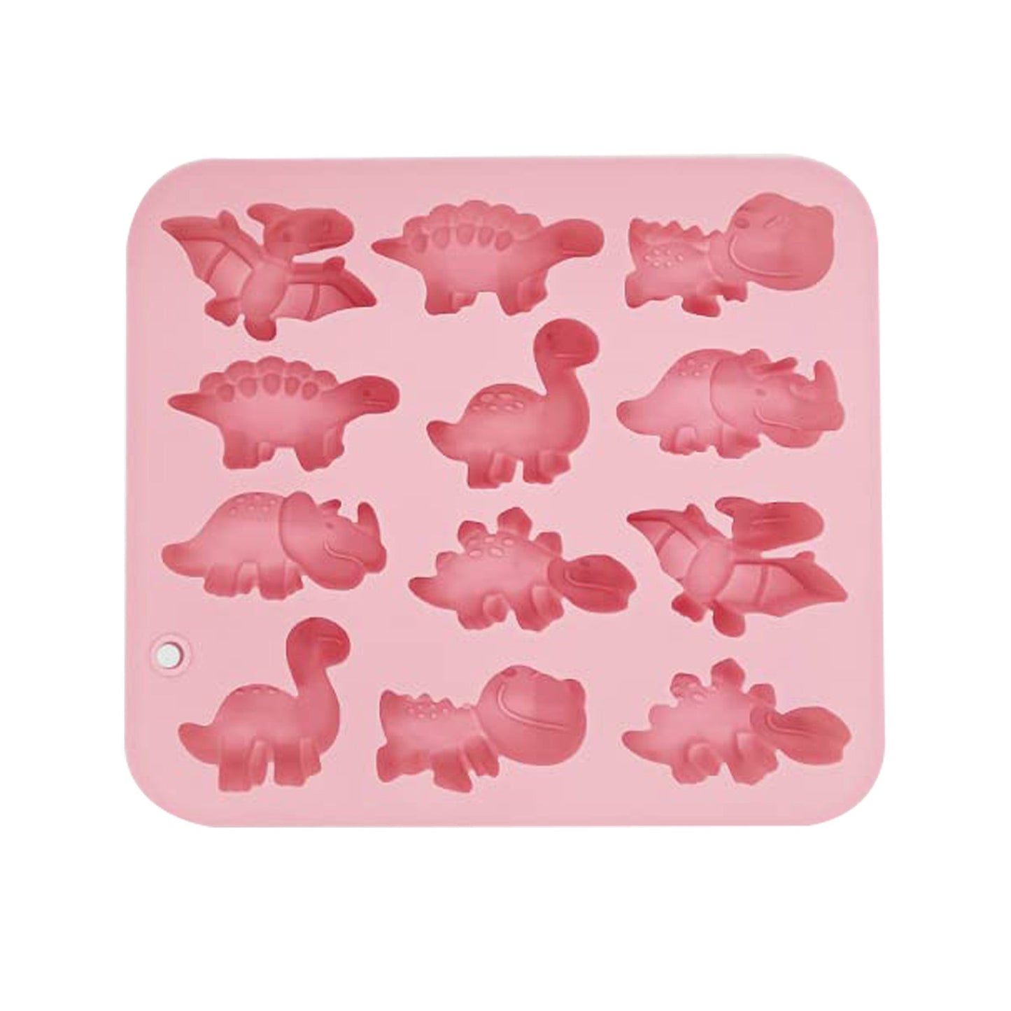 Cute Dinosaurs Silicone Chocolate And Fondant Mold 12 Cavity