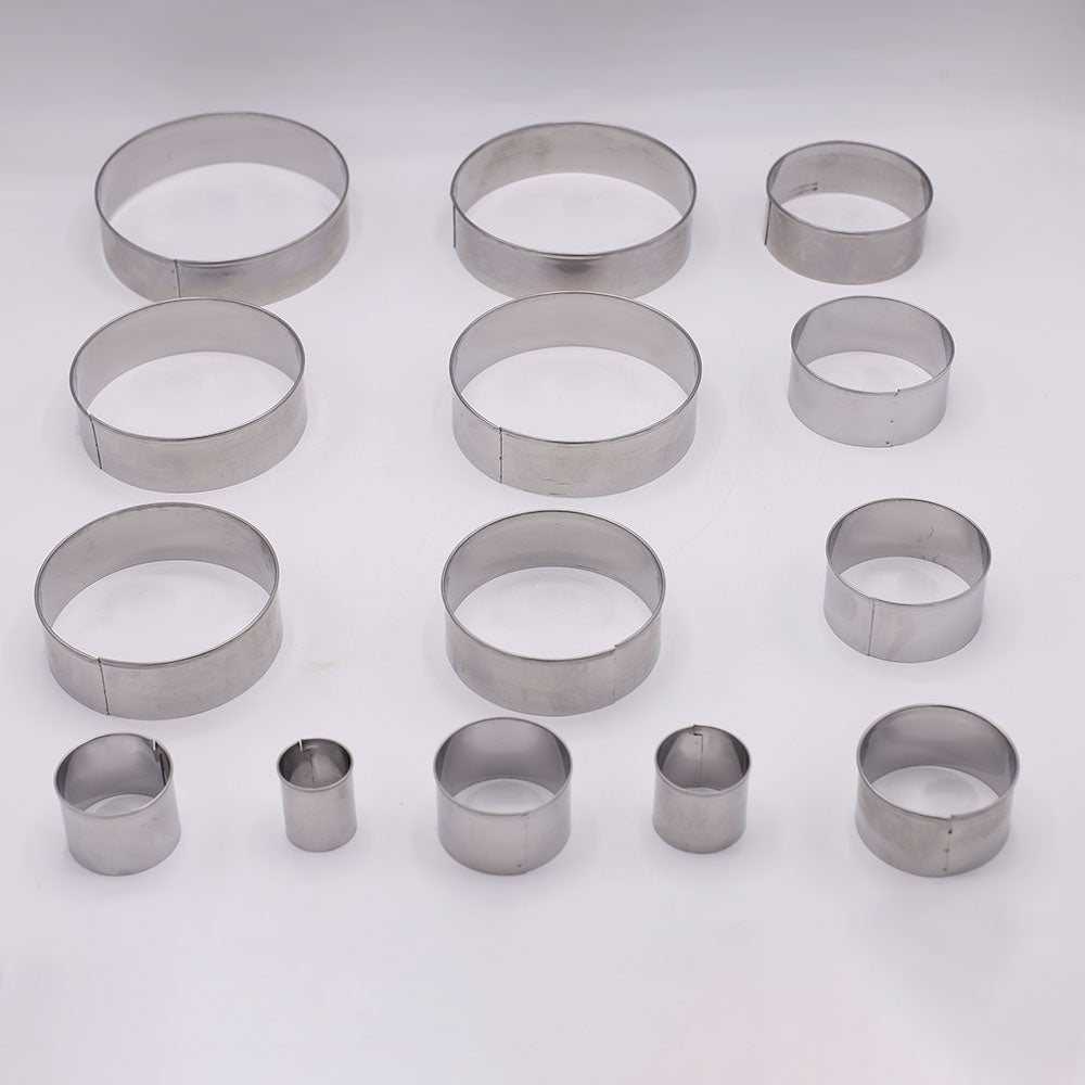 Round Biscuit Cutter Stainless Steel 14Pcs Set