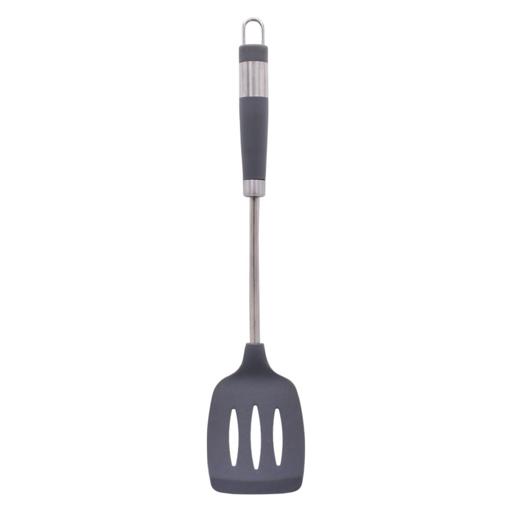 LURWIN Silicone Slotted Spatula Turner With Stainless Steel Handle