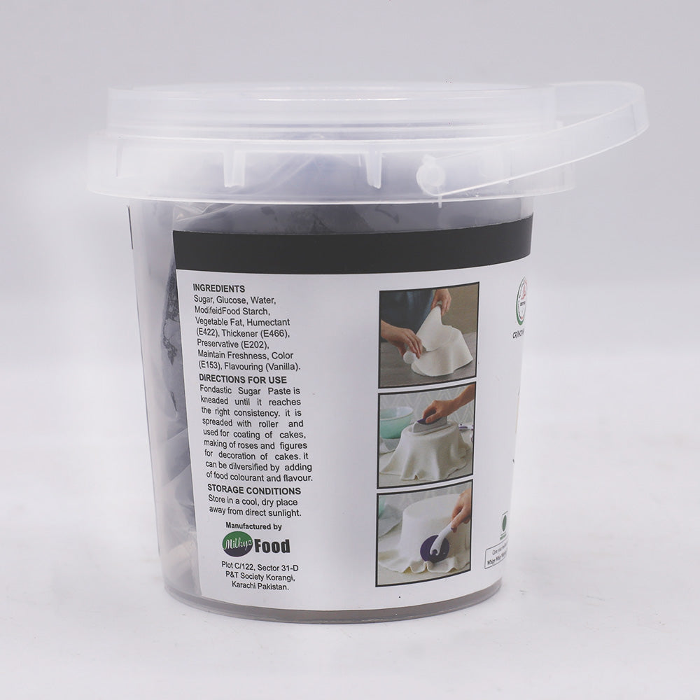 Milkyz Food Fondastic Black Fondant Sugar Paste 250gm