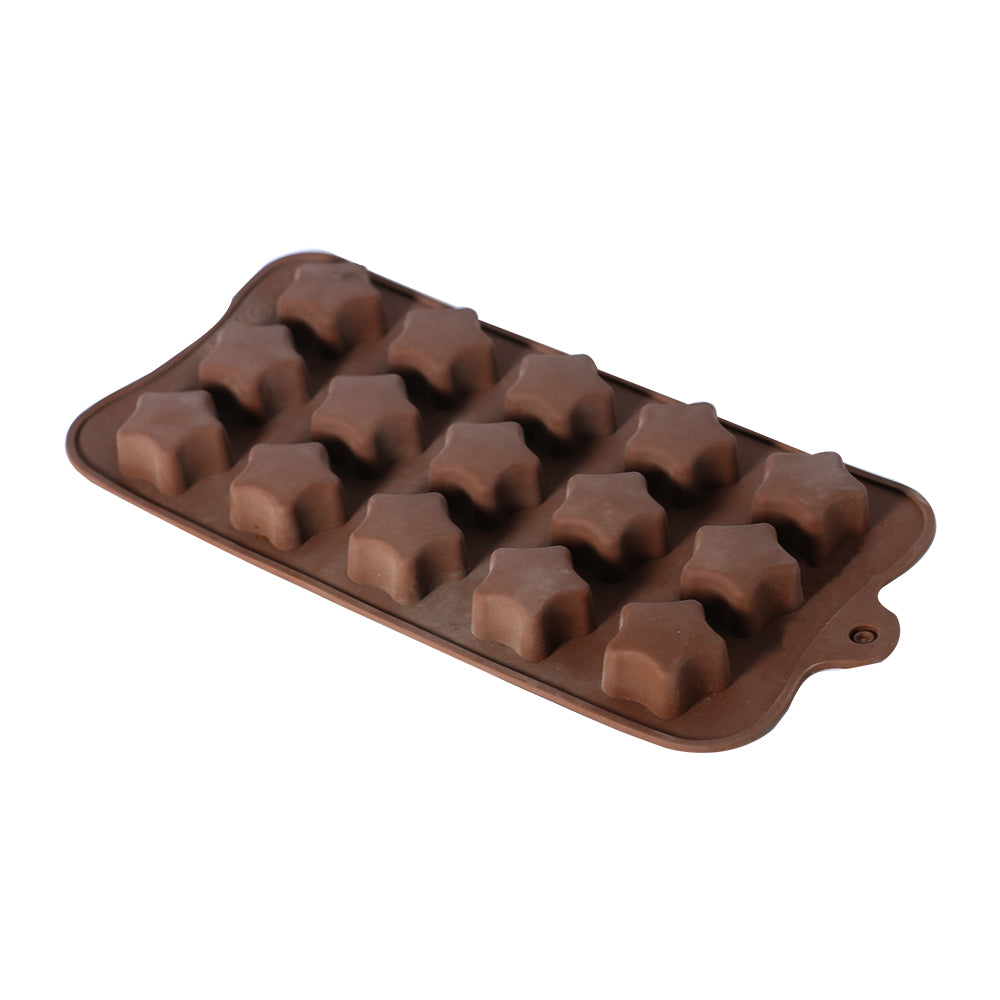 Star Shape Silicone Chocolate Mold 15 Cavity