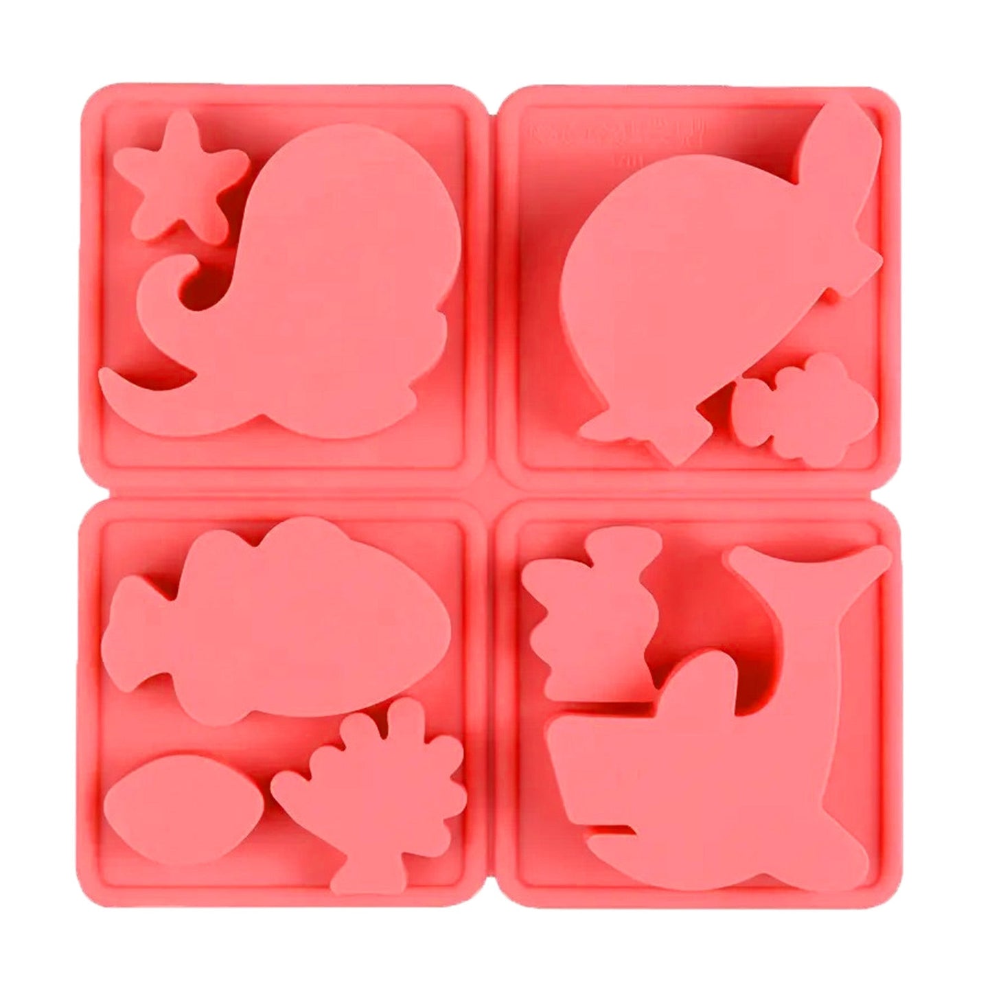 Sea Theme Silicone Fondant And Chocolate Mold 9 Cavity