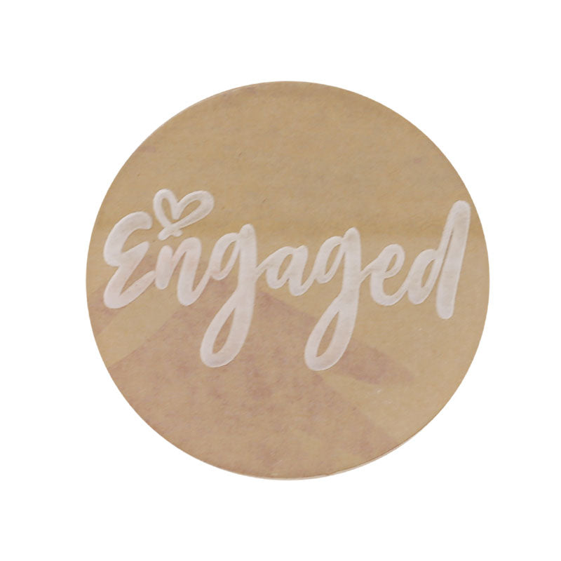 Engaged Fondant Stamp Plastic