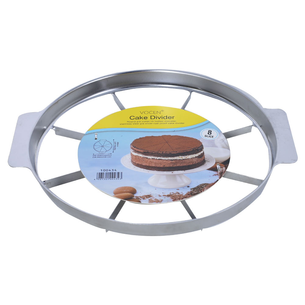 VOCEN Stainless Steel Cake Slicing Divider 8 Portion