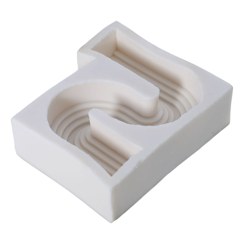 Geometric S Shape Silicone Candle Mold