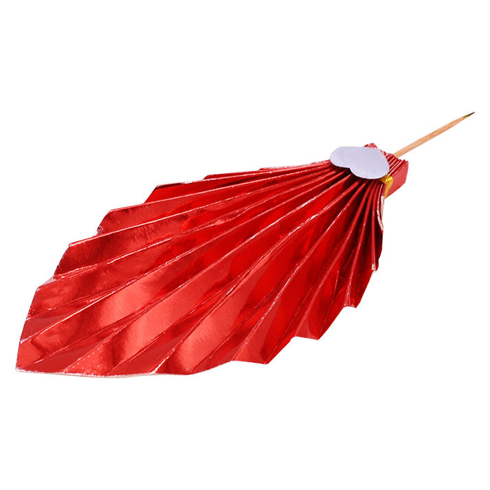 Palm Leave Red Cake Topper