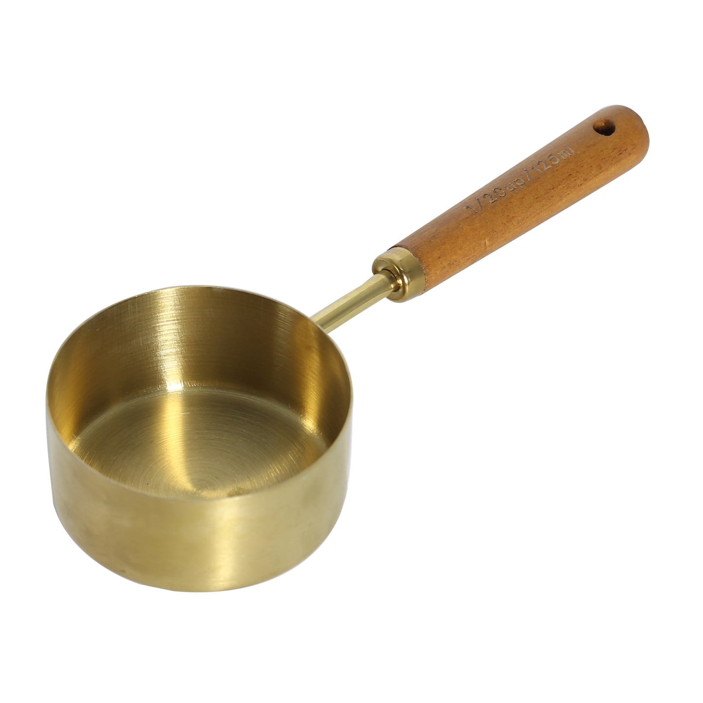 Measuring Cup Copper With Wooden Handle 125ml