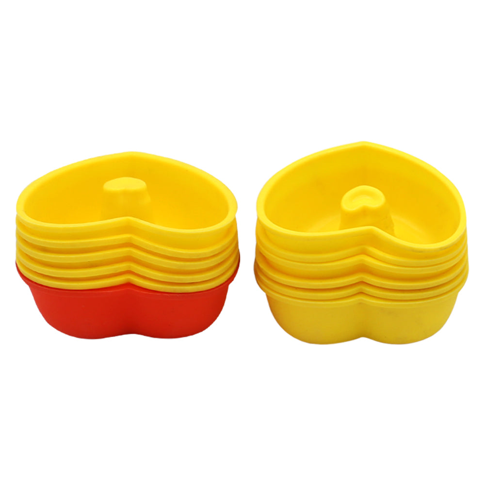 Silicone Heart Shape Muffin Liner 12Pcs set
