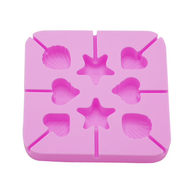 Different Shapes Silicone Lollipop Mold 8 Cavity