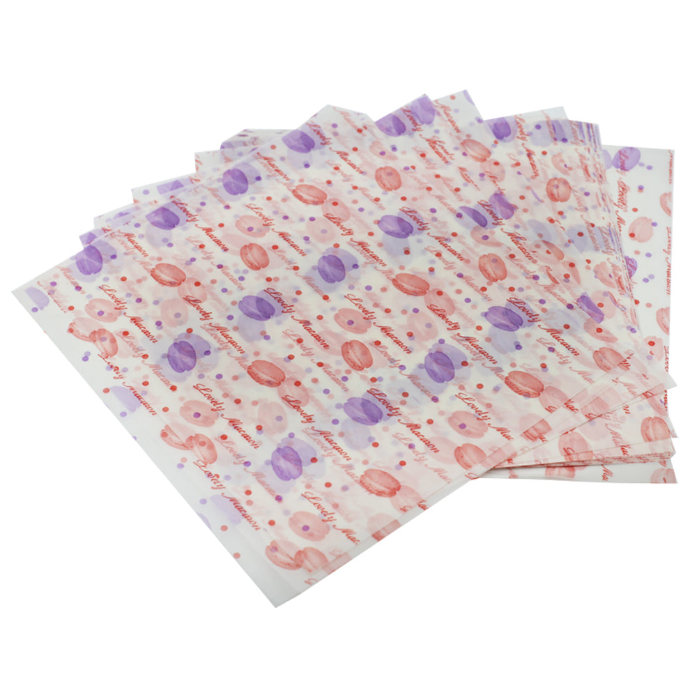 Lovely Macaron Wax Paper 50Pcs Pack