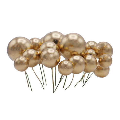 Artificial Copper Faux Ball Topper 20Pcs Set