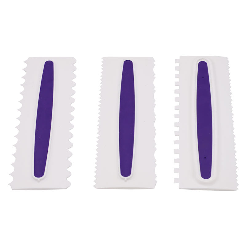 Bread Tree Plastic Cake Edges Decorating Comb 3 Pcs Set