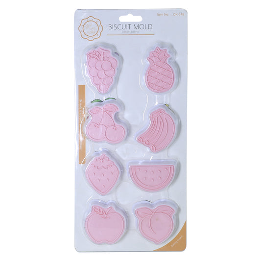 Fruits Cookie Cutters And Biscuit Mold 8Pcs Set