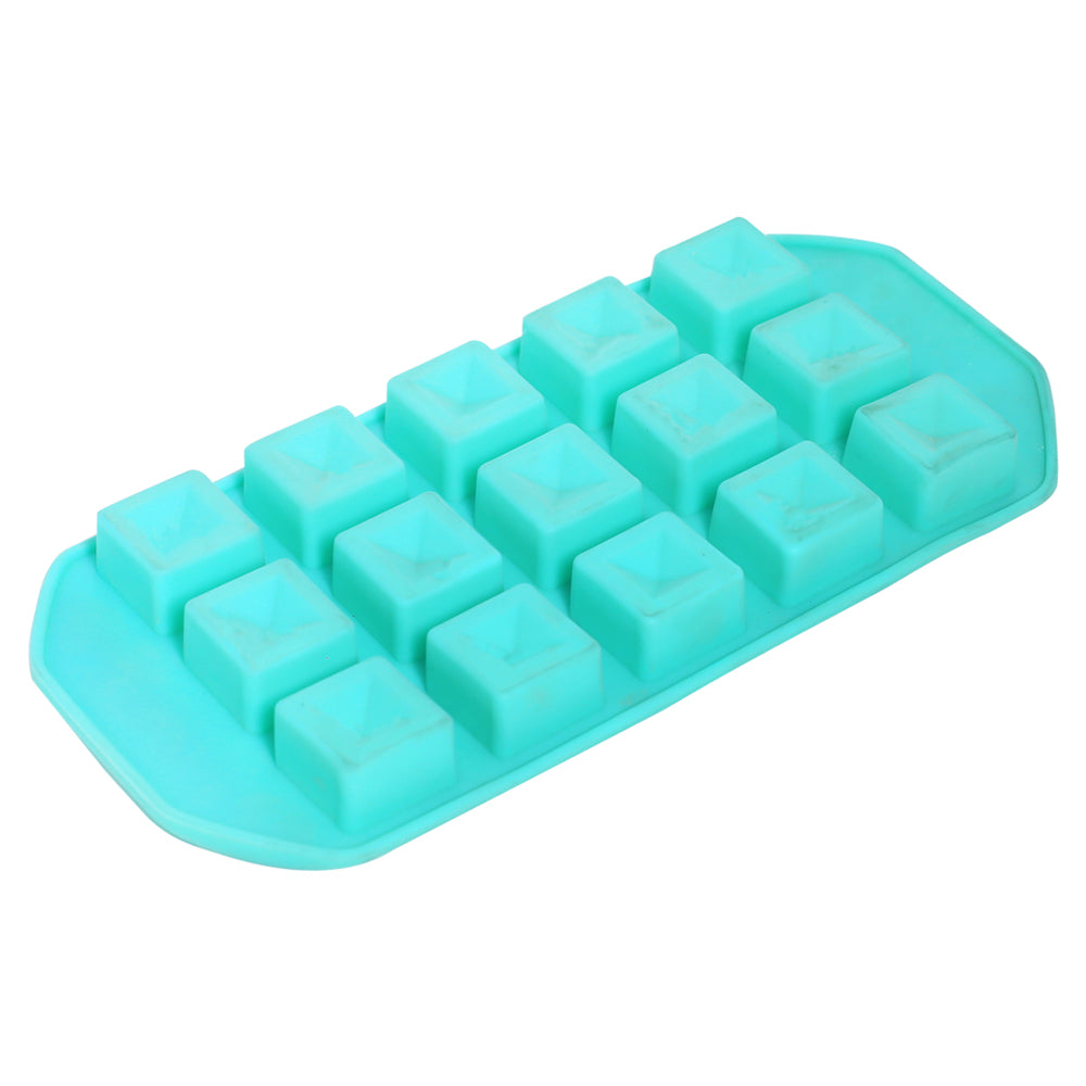 Sqaure Diamond Silicone Ice Cube Tray 15 Cavity
