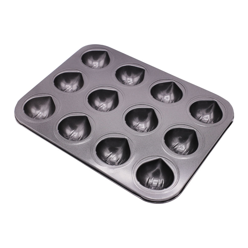 Chestnut Shape Baking Tray 12 Cavity Non Stick