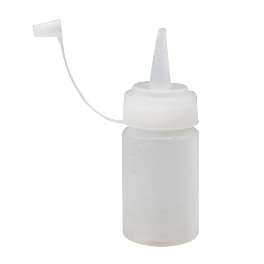 Squeeze Plastic Bottle with Nozzle Cap 60ml