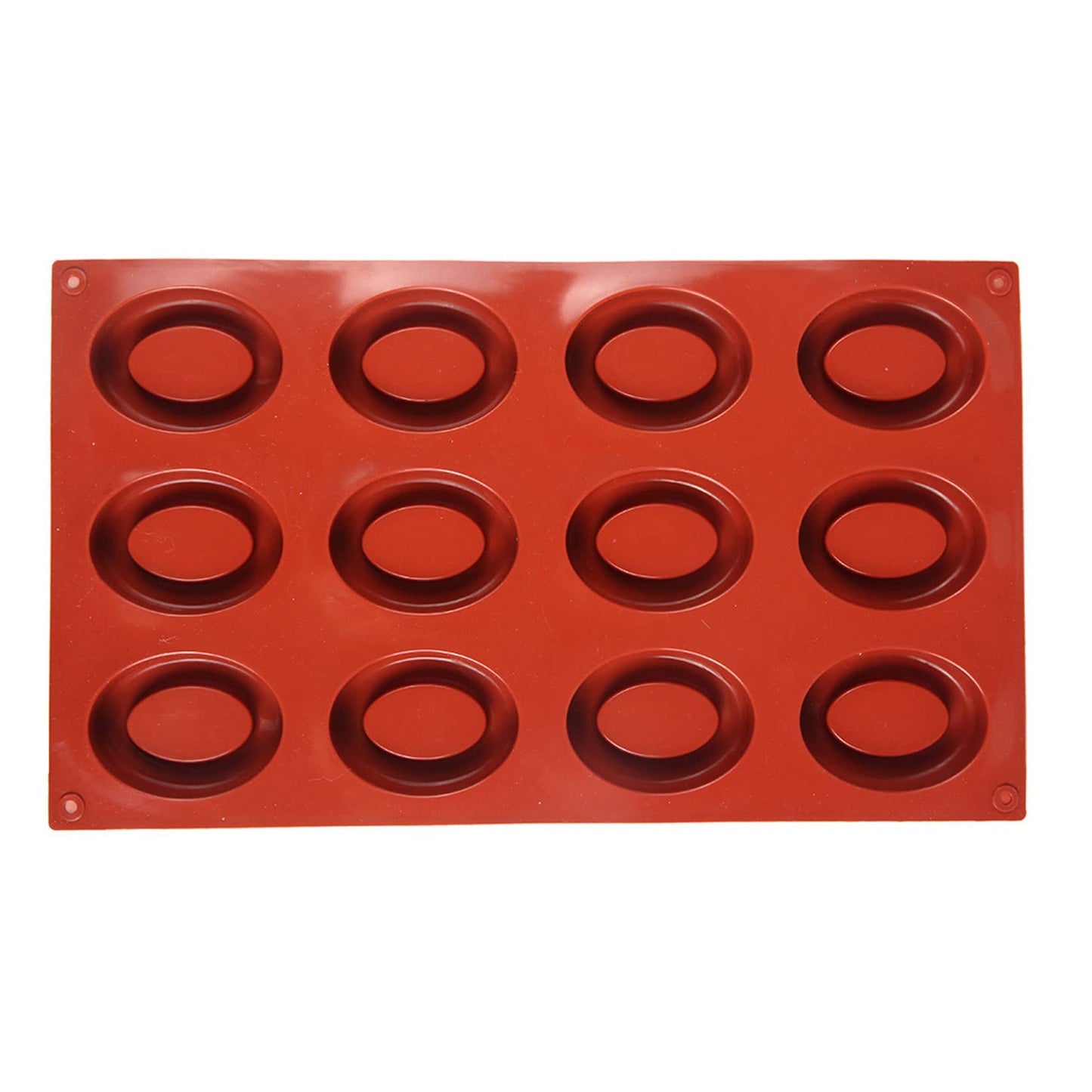 Mini Oval Donut Shape Silicone Mold 12 Cavity