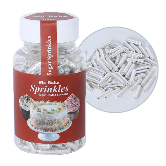 MR Bake Silver Capsule Sprinkle - 90g Jar