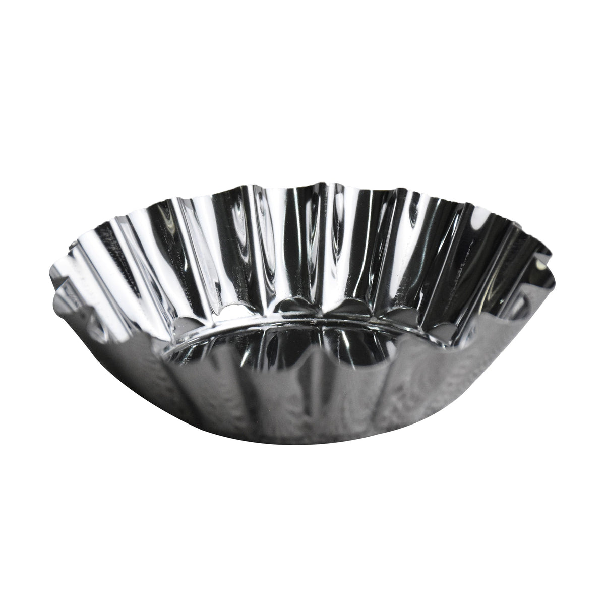 Mini Tart Pan Silver 4 Pcs Set 7.7cm