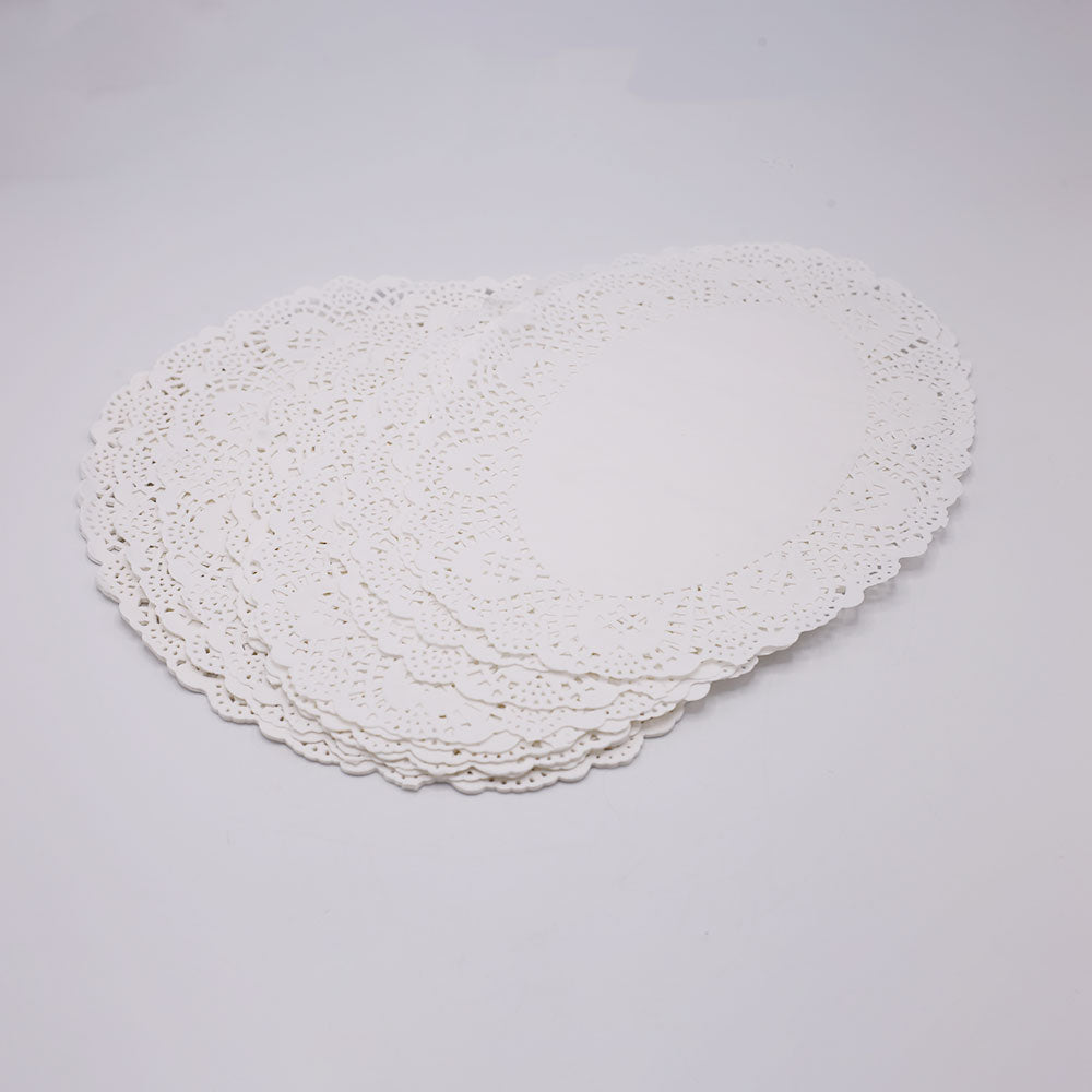 Doilies Paper Oval Shape 50 Pcs 26.5cm