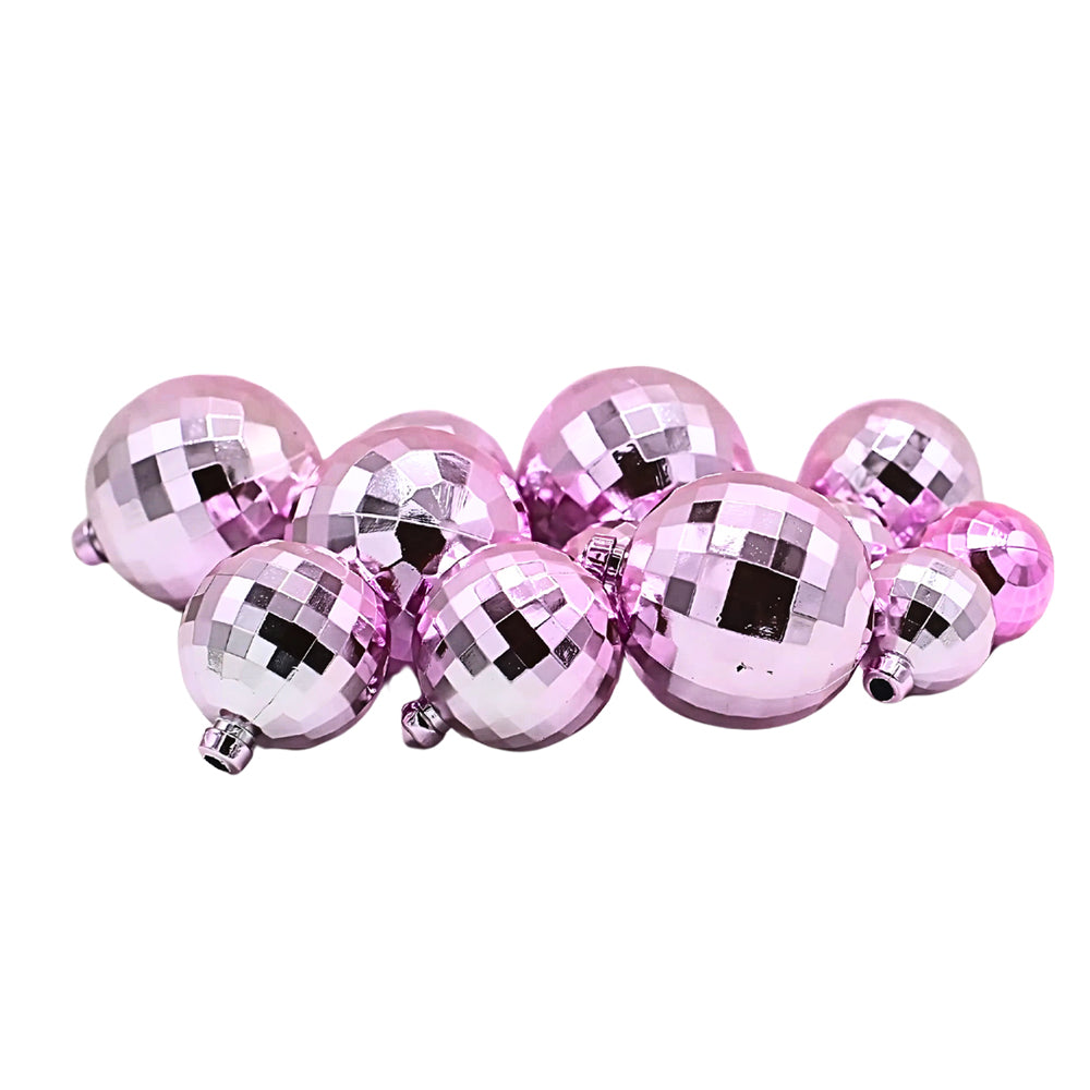 Artificial Vintage Pink Ball Cake Topper 12Pcs Set