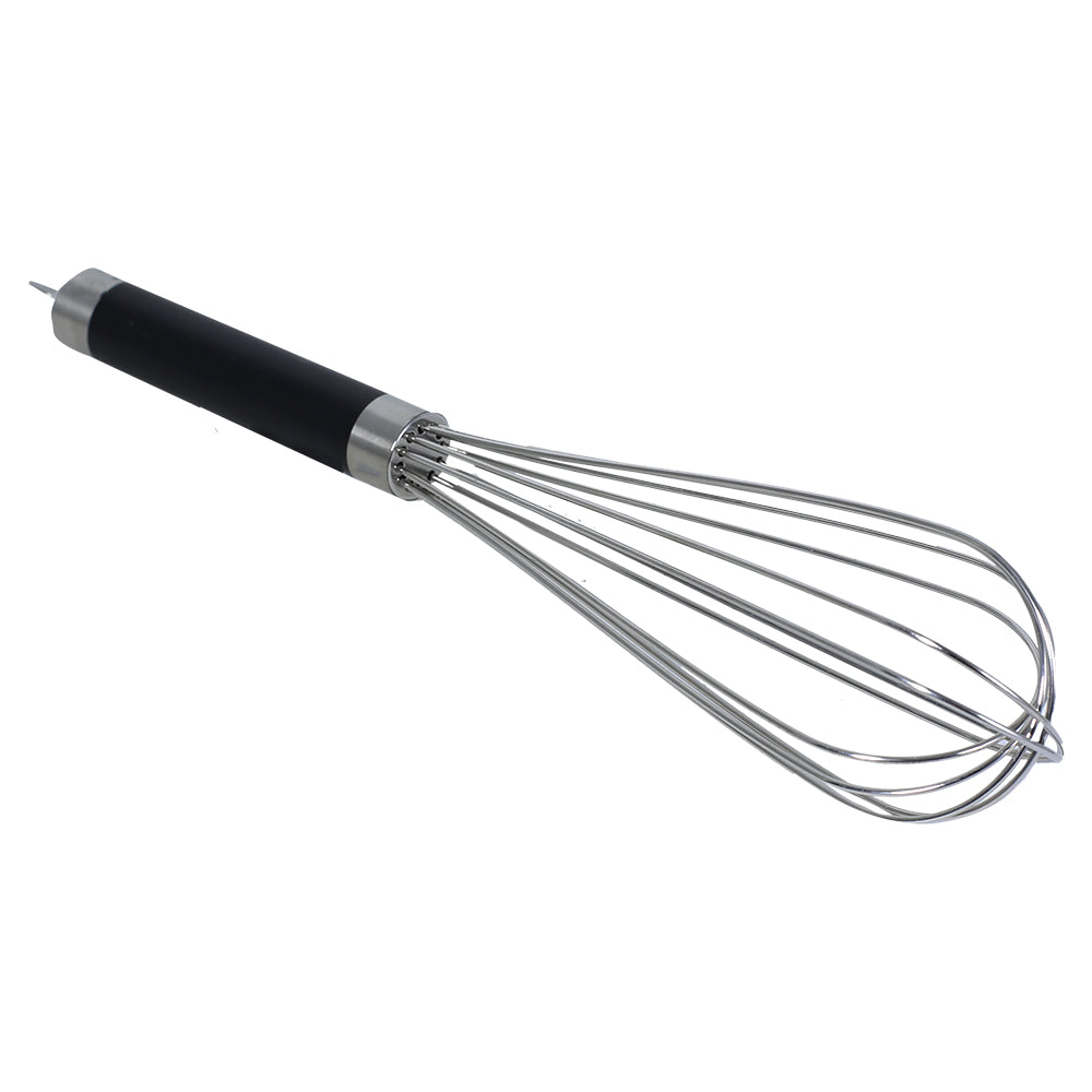 Stainless Steel Hand Whisk With Black Handle 10.5Inch