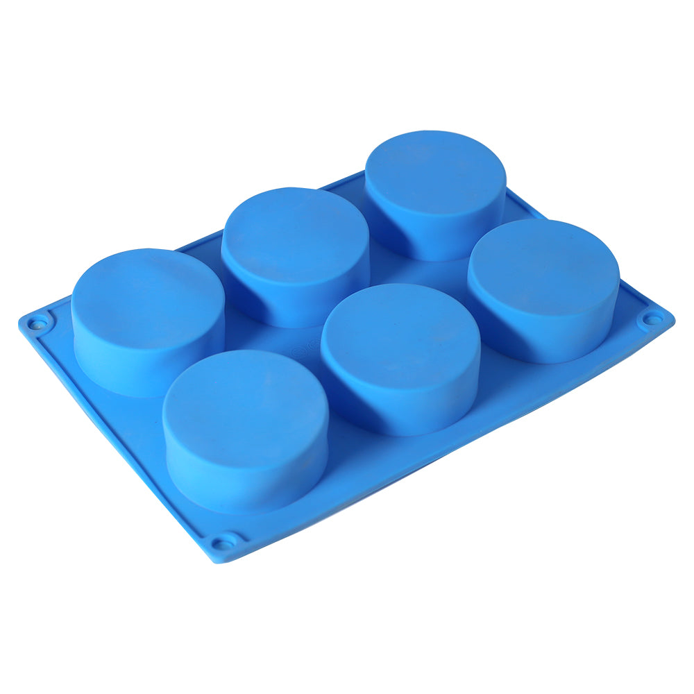 Silicone Round Cupcake Baking Mold 6 Cavity