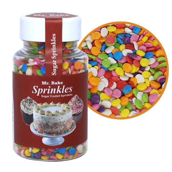 MR Bake Confetti Round Mix Sprinkles (Multicolor) – 90g Jar