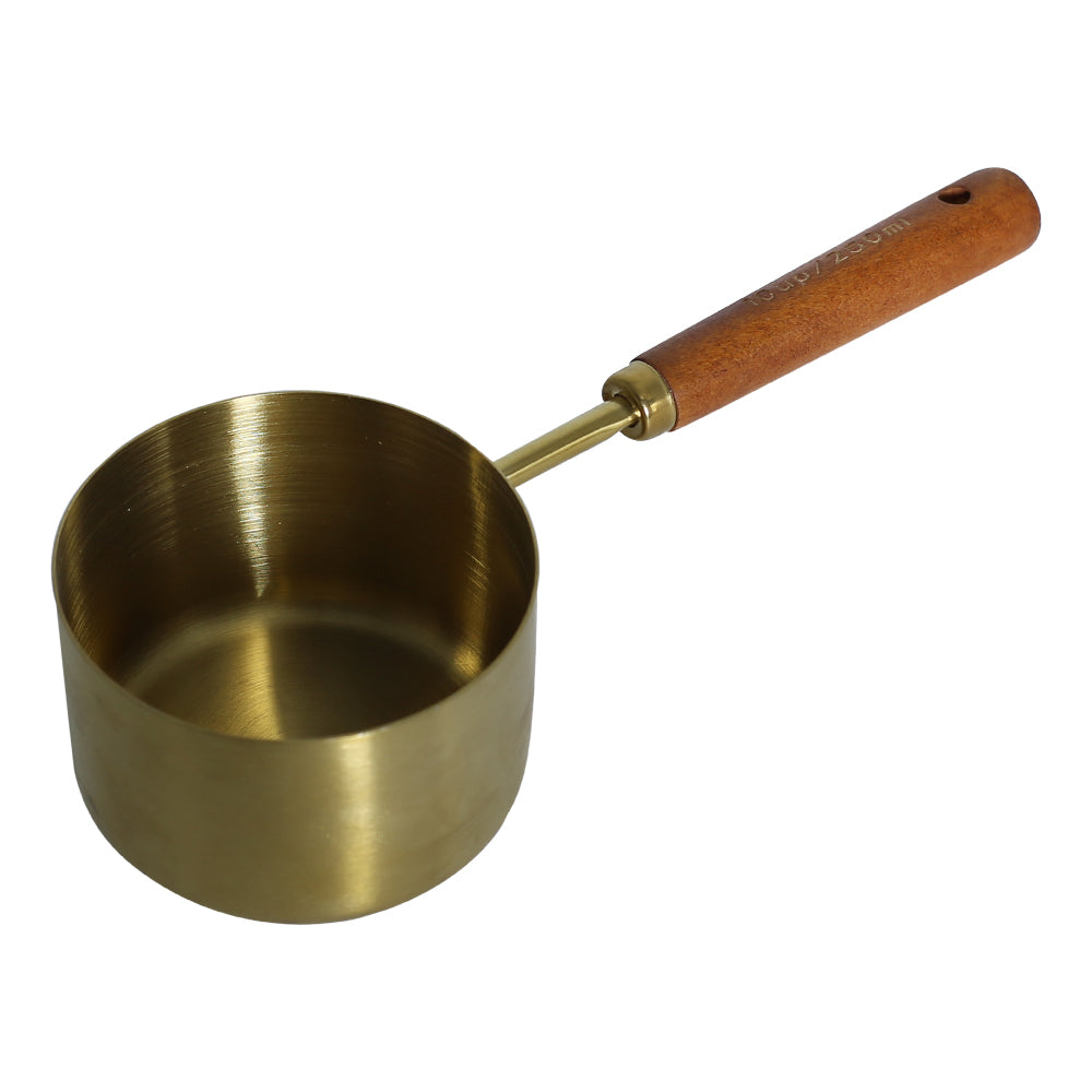 Measuring Cup Copper With Wooden Handle 250ml
