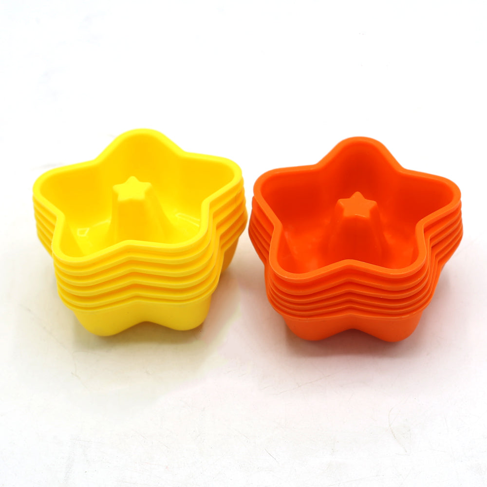 Star Silicone Cupcake & Muffin Liner 12Pcs Set