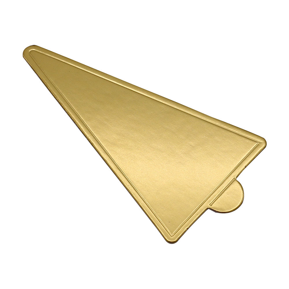 Triangle Shape Pastry Placer Board Golden 10Pcs Pack Small