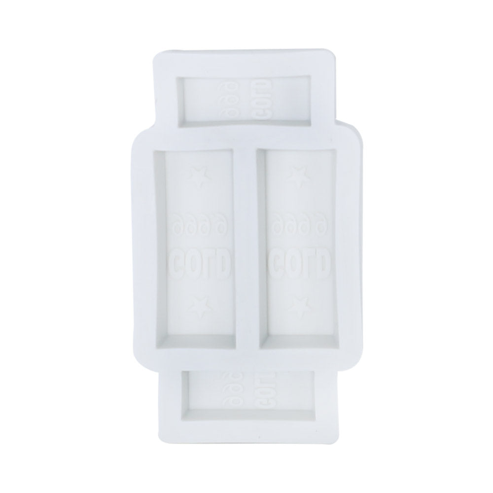 Gold Bar Silicone Fondant Mold 4 Cavity