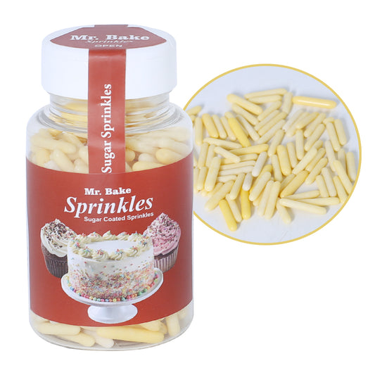 MR Bake Rod Sprinkles (Off-White & Ivory) – 90g Jar