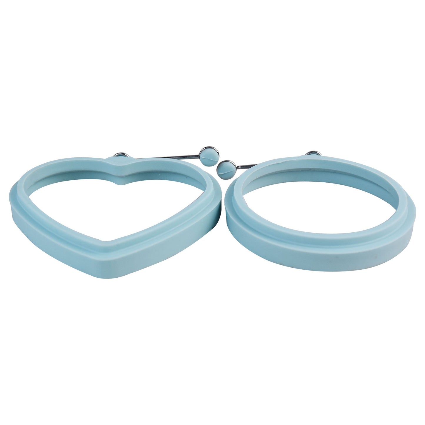 Heart & Round Shape Egg Making Rings 2Pcs Set