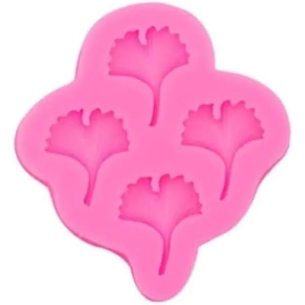 Ginkgo Leaf Fondant Mold 4 Cavity