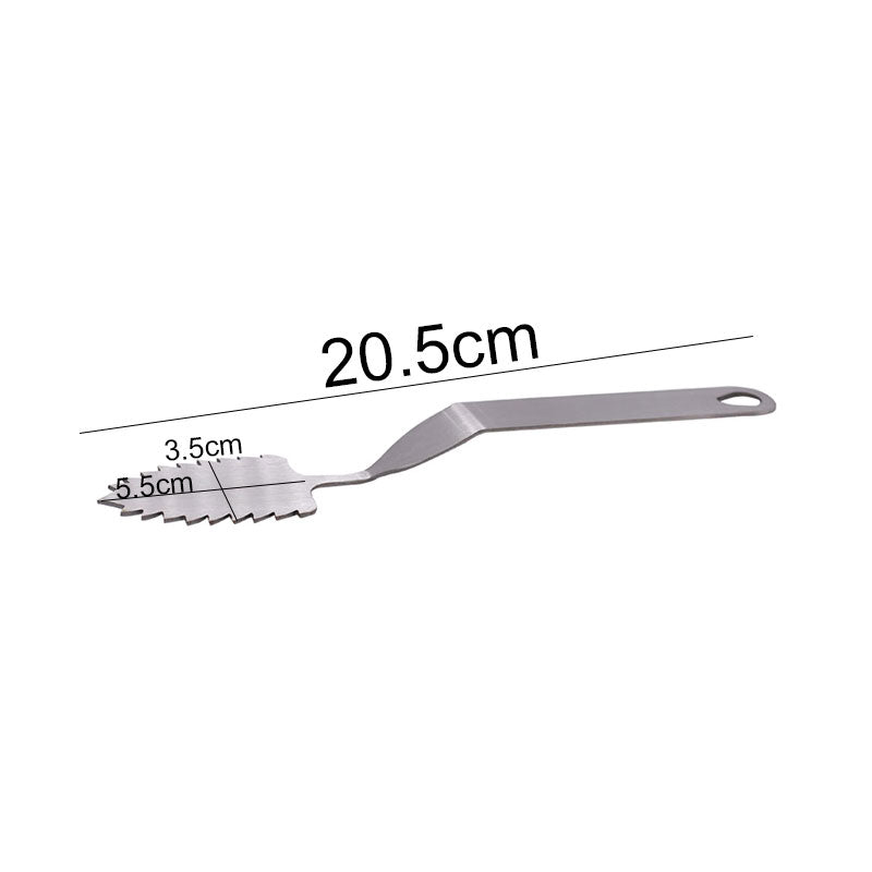 Leaf Chocolate Spatula Stainless Steel Design 01