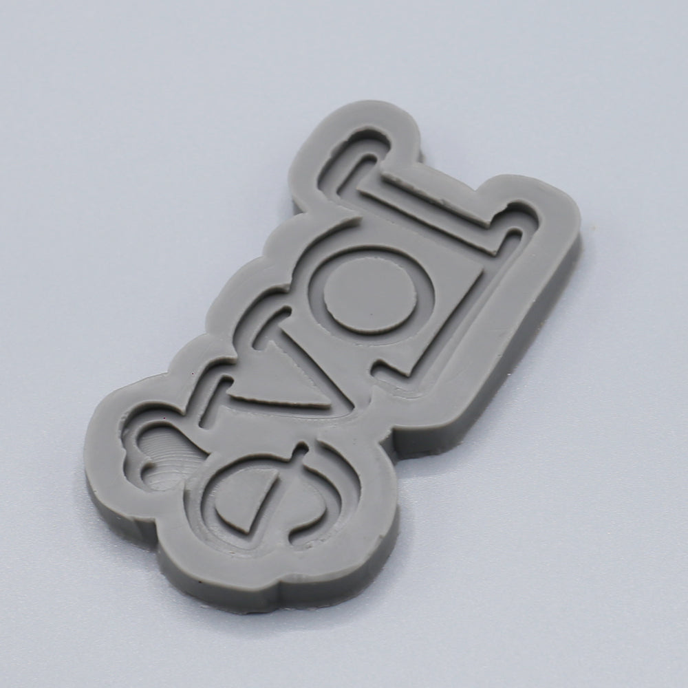 Love With Heart Silicone Fondant Mold