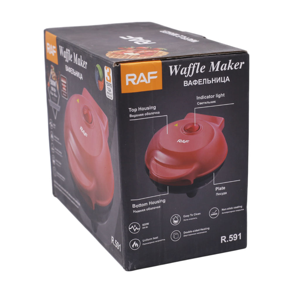 RAF Waffle Maker 500W (R.591)