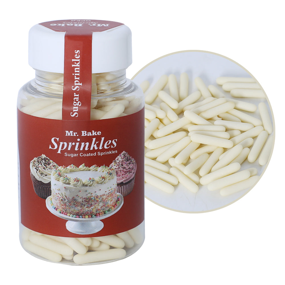 MR Bake Rod Sprinkles (Off-White) – 90g Jar