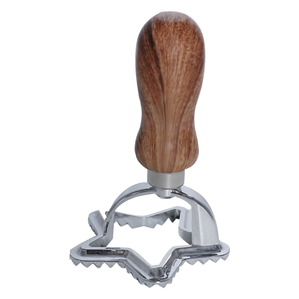 Star Dessert Pastry Dumpling Wrapper Mold with Wooden Handle