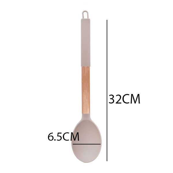 SHENGAYA Oval Shape Spatula Turner With Copper Handle