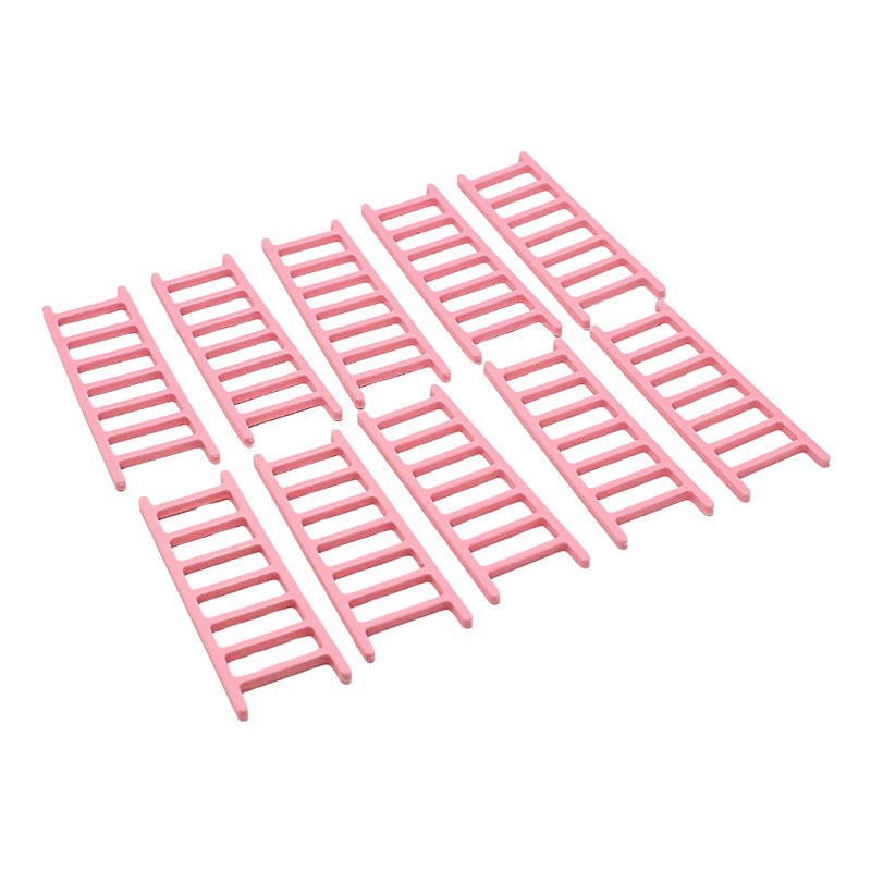 Mini Pink Ladder Cake Plastic 10pcs Set